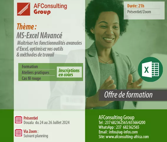 Formation MS-Excel Niveau Avancé à 100000 - Petites annonces gratuites - Achat et vente à Douala, Cameroun