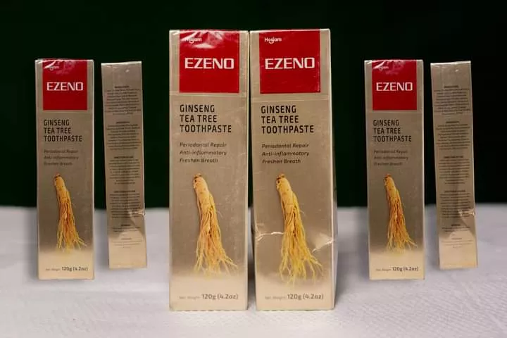 DENTIFRICE EZENO AU GINSENG ET À L ARBRE DE THÉ  à 38000 - Petites annonces gratuites - Achat et vente à Douala, Cameroun